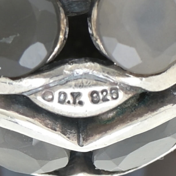 David Yurman Statement Couture Necklace With Agate And Moonstone - Picture 7 of 7